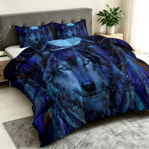 Edredón de verano King azul de 7,5 tog reversible con fundas 3