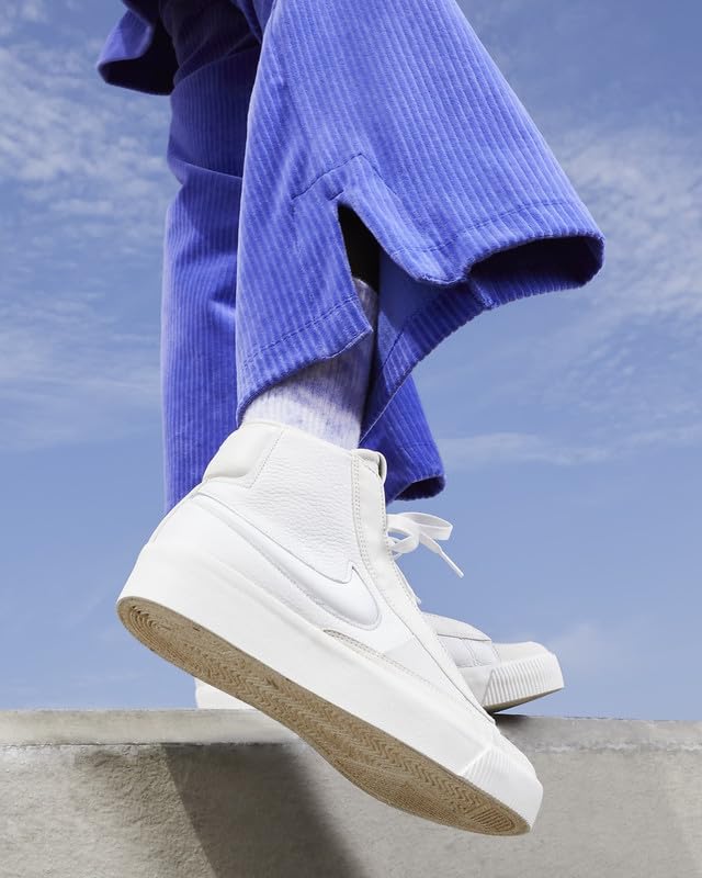 NIKE Blazer Mid Victory Women's Trainers Sneakers Fashion Shoes DR2948 (Summit White/Phantom/Light Cream/White 100) UK6.5 (EU40.5)3