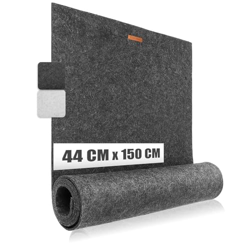 com-four® Premium Tischband aus Filz - 44 x 150 cm - Dekoration für die...