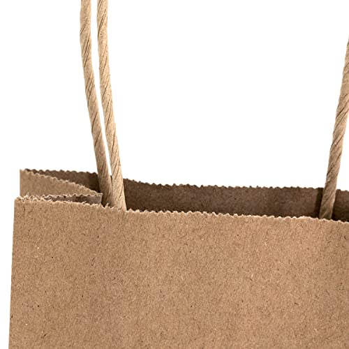 Idena 60058 - Sacs en papier, 20 pièces, 12 x 5 x 15 cm, Sacs cadeaux, Sachets en papier kraft, Sacs de bricolage pour décorer et offrir, Marron – vue 9