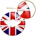 Xotic Tech Steering Wheel 3D Union Jack UK Flag Decal Sticker Cover Compatible with Mini Cooper F54 F55 F56 F60 2014-2017(Red Blue)