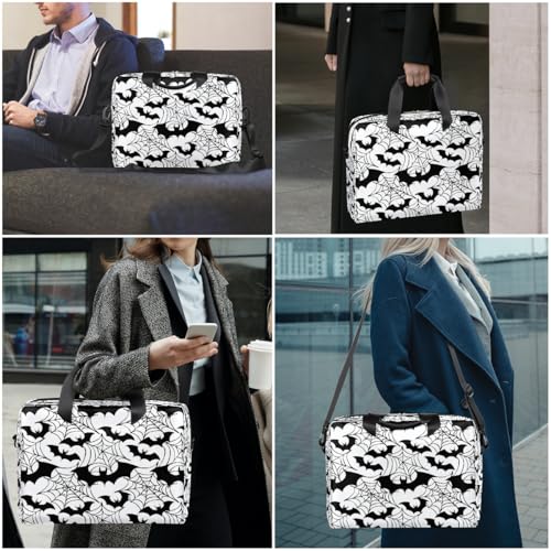 Bolso para portátil diseño Halloween arañas y murciélagos miniatura 7