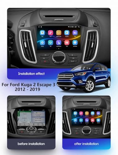Radio Coche Bluetooth 2 DIN con pantalla HD de 4 núcleos 2