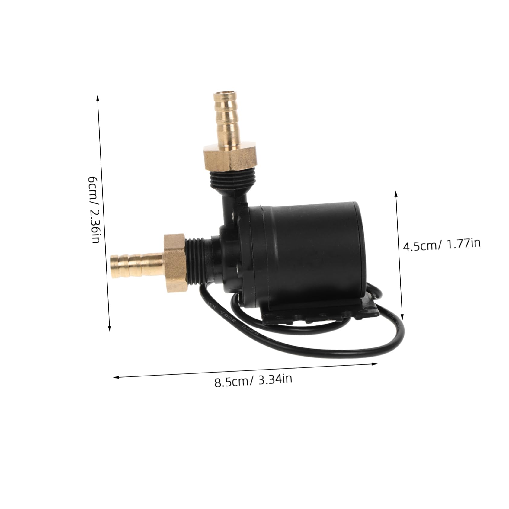 HEALLILY Brushless Water Heater Circulation Pump for Trucks Agricultural Vehicles Motorcycles and Electric Water Heater Systems Compact Electric Water Pump for Efficient Hot