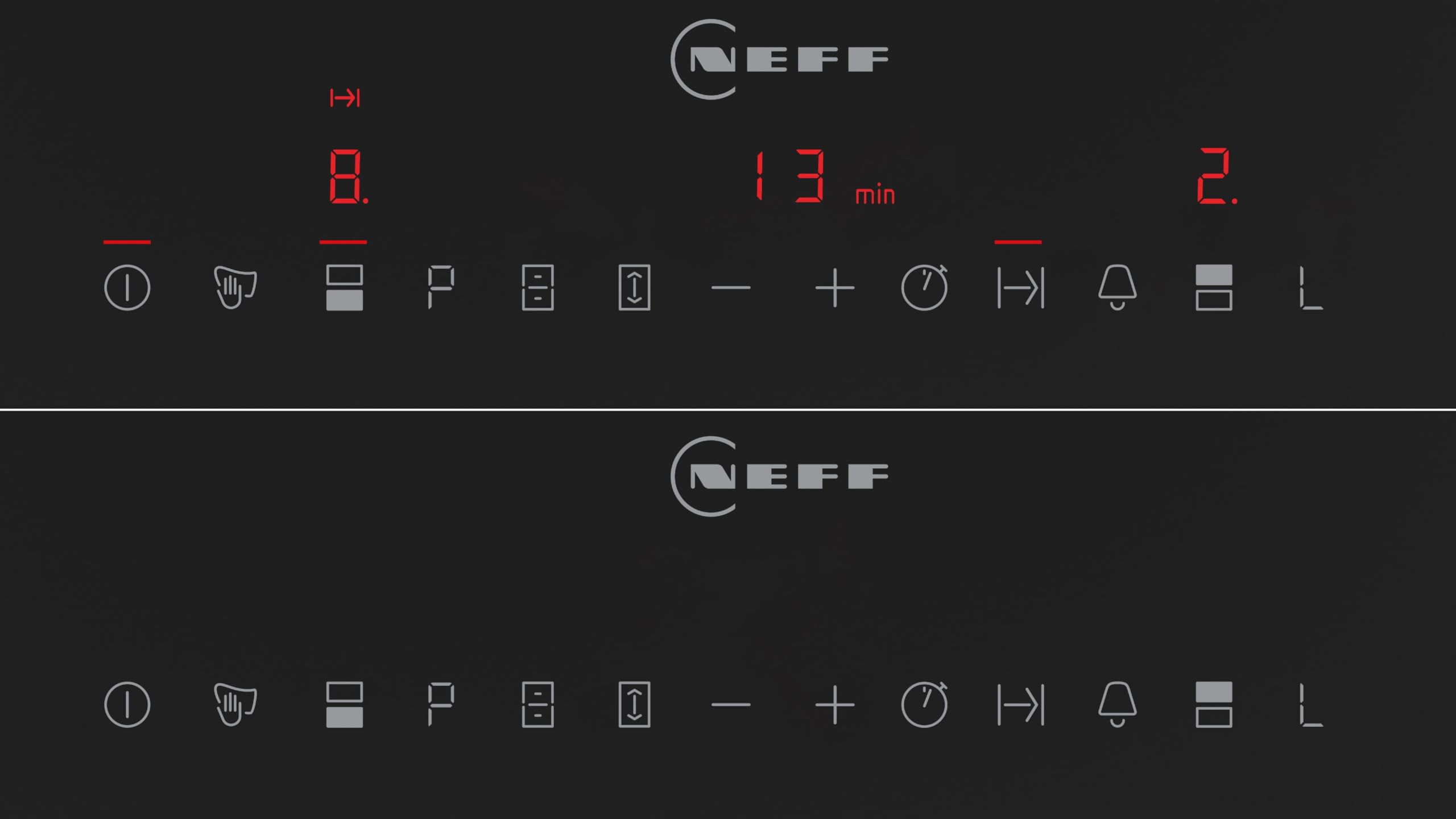Neff, T63TDX1L0 Domini N70 Plaque de cuisson électrique autonome à induction avec commande TouchControl Noir Avec cadre posé