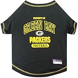 NFL Green Bay Packers Dog T-shirt Medium. - Licensed Shirt for Pets Team Colored with Team Logos- Premium Stretchable Materials for the comfort of your Dog & Cat