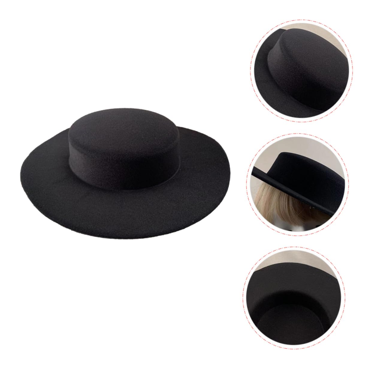 Veemoon Sombreros De Copa Para Mujer Pequeños Accesorios Cabello De Cosplay Para Fiestas De Disfraz