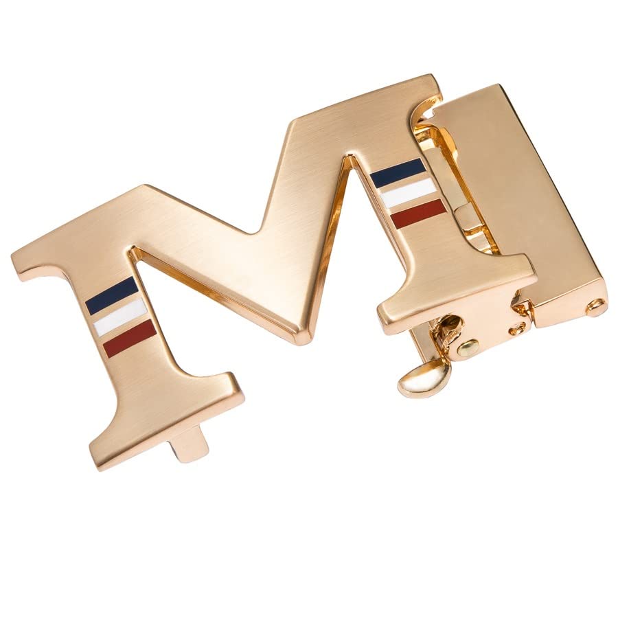 Red Leather Automatic Buckles with Box Ratchet Men Belt Waistband for Wedding Business Boxed Mens Belts Set (Color : Wine red Size : 110cm)4