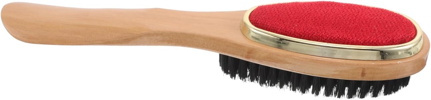 Multifunctional Suit Brush Shoe Cleaner 26cm Wooden Bristle