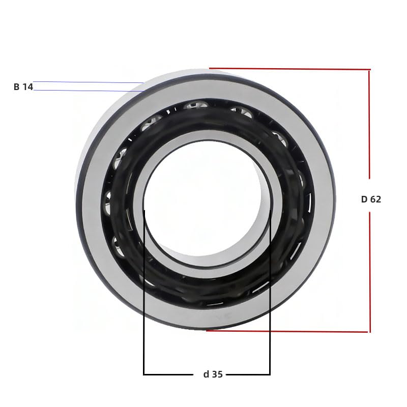 FAG 7208-B-TVP Angular Contact Ball Bearing, Ideal for HIGH-Speed SPINDLES & GEARBOXES (7007-B-TVP)