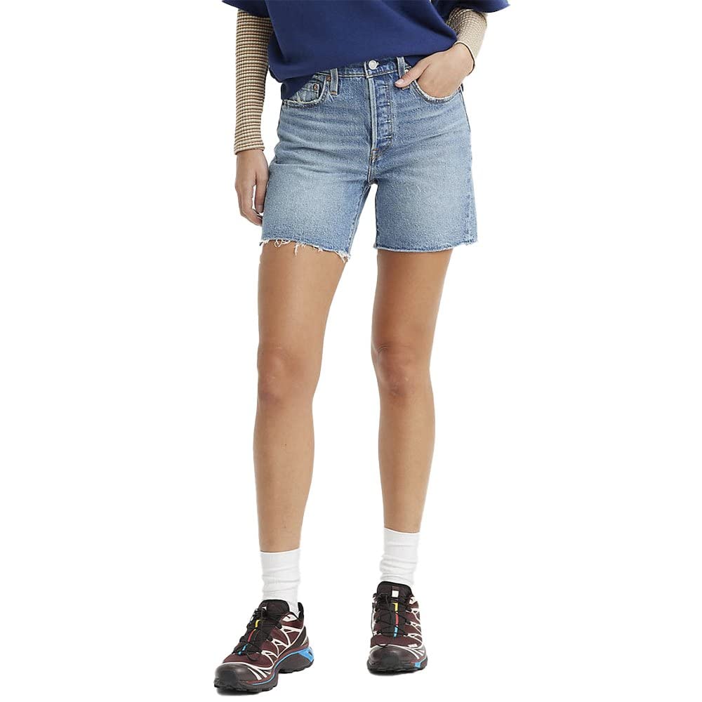 Levi's Women's 501® Mid Thigh Shorts Denim Shorts, Odeon, 26W