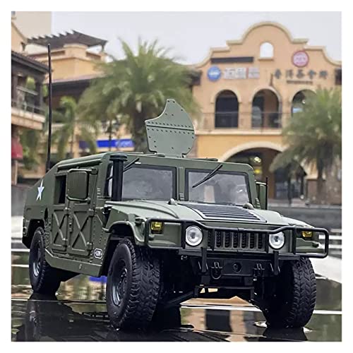 for Hummer H1 1:18 Legierung Militärische Explosionsgeschützte Kampfauto-Modell-Metall-Geschenk-Sammlung Miniatur Motorfahrzeug-Modelle Cover