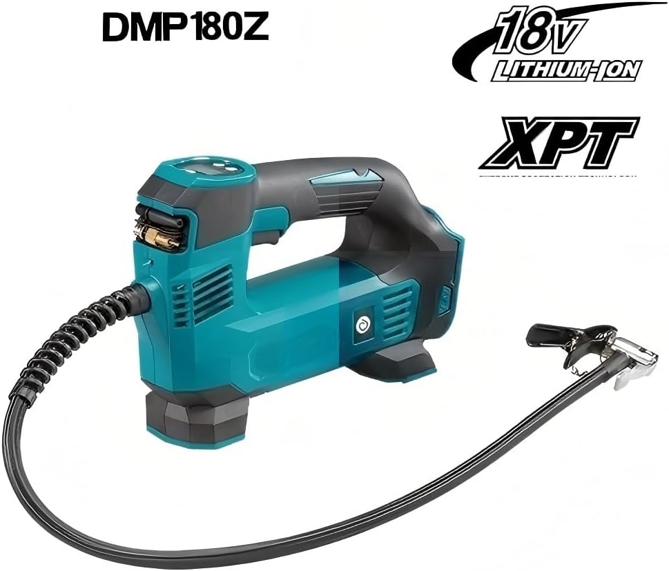 Blue/Silver DMP180Z 18V Lithium‑Ion LXT Cordless Inflator - Batteries and Charger Not Included, Replacement for Makita DMP180Z