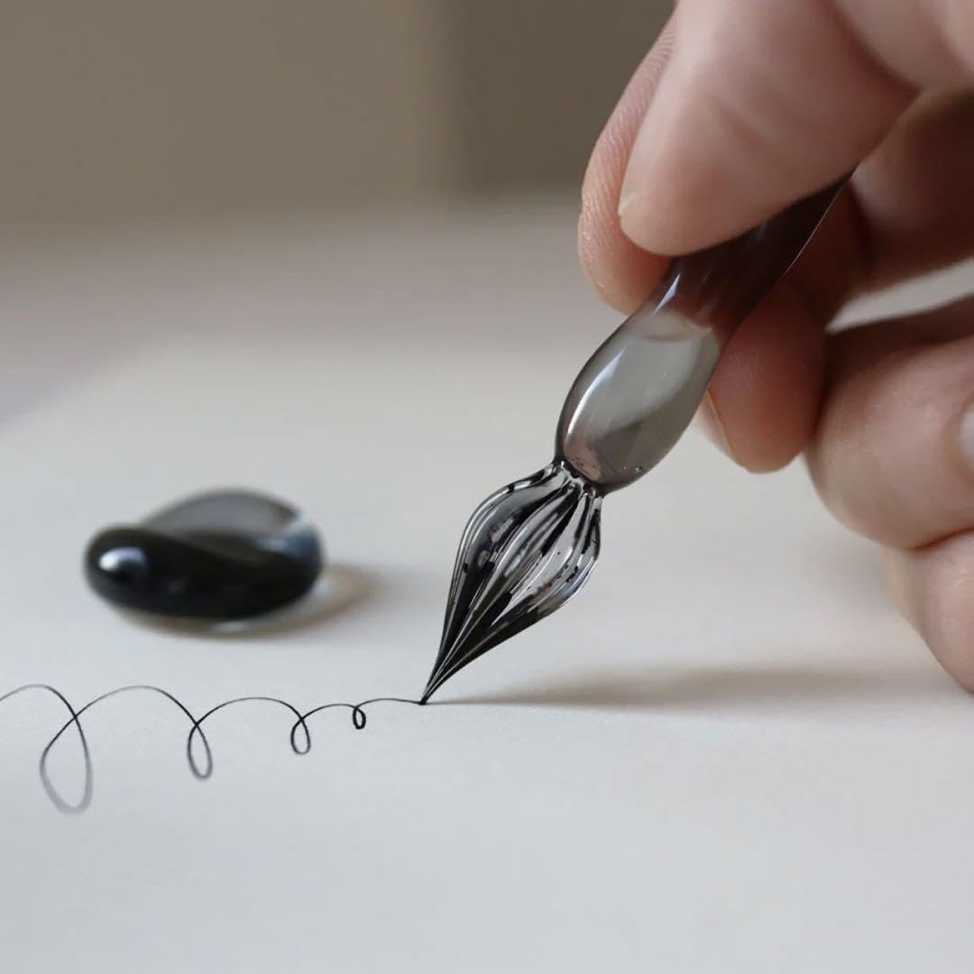 TAG STATIONERY インクを楽しむガラスペンとペン置きセット 日本職人が作る インクを楽しむガラスペンとペン置きセット