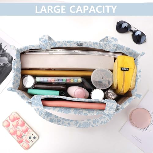 Image of Corduroy Tote Bag for Women Small Satchel Bag Mini Tote Bag Aesthetic Crossbody Handbag - School Work Travel Shopping