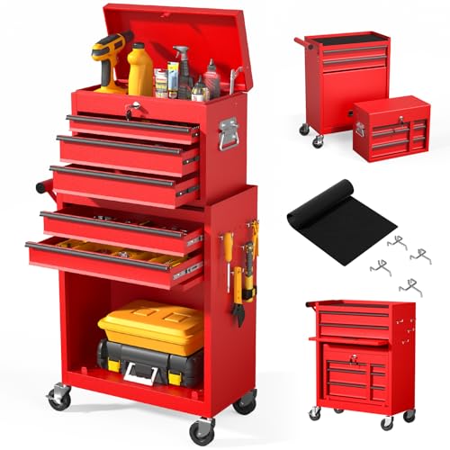 5-Drawer Rolling Tool Chest with Lock