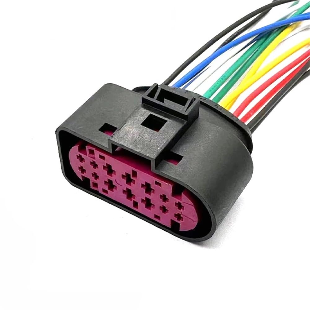Conector de faros delanteros 1J0973737 con terminal hembra resistente de 14 pines 2