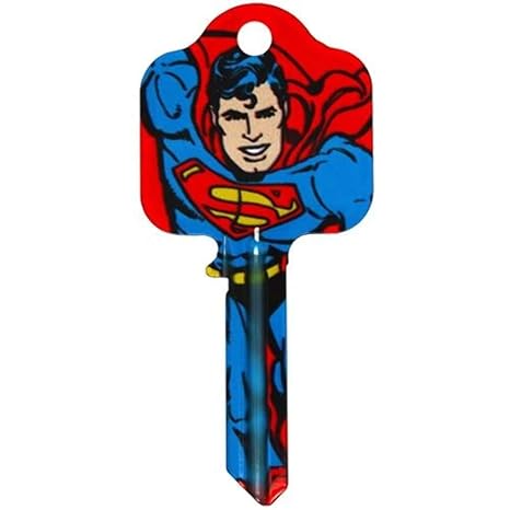 DC Comics Superman Door Key, Blue/Red, One Size