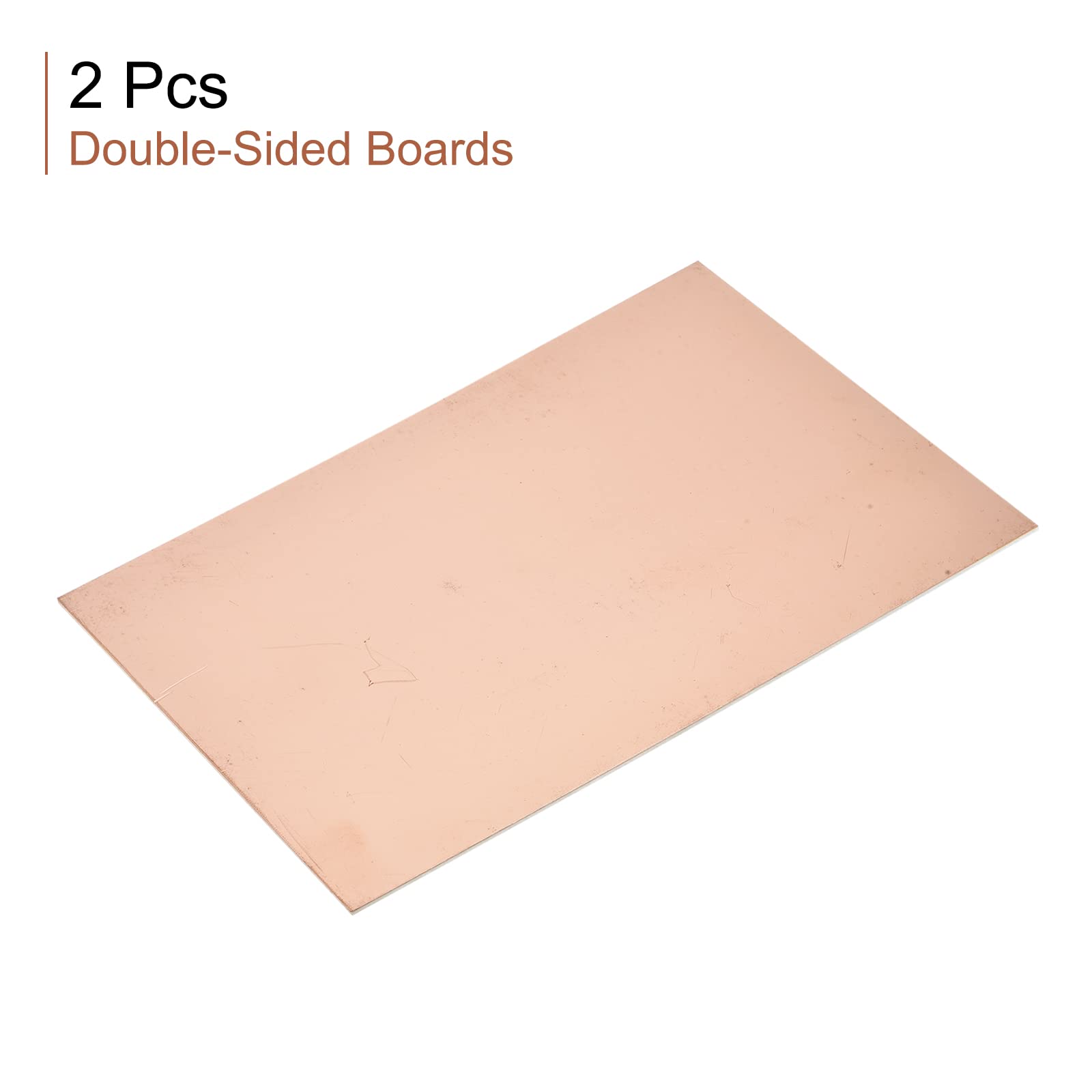sourcing map 2 sztuki PCB płyta miedziana laminat 200x150x1,5mm FR4 włókno szklane dwustronne