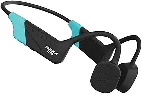 Retekess Receptor de fone de ouvido de natação TT120, fones de ouvido de condução óssea para natação, IP68 à prova d'água, 120 m, sistema comunicador subaquático para treinamento em tempo real