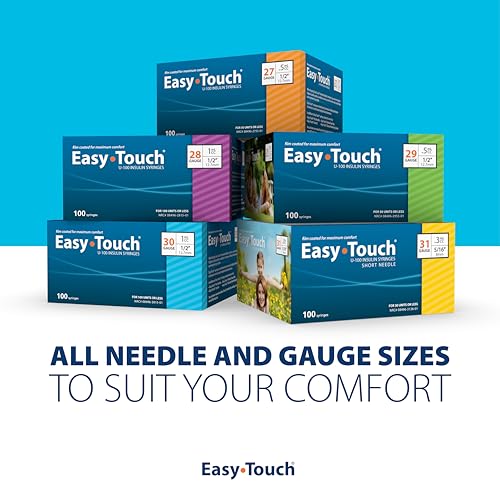 Image of EasyTouch IW U-100 Insulin Syringes (30G 0.3cc 5 /16 inch) - 30 ct. | Individually Wrapped, 30 Unit Capacity, 5 /16 inch Needle Length, Bold Markings for Accurate Dosing, Disposable, Box of 30