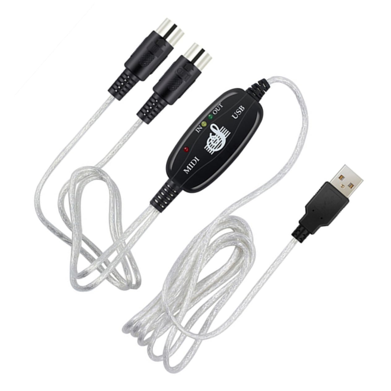 TOPPERFUN Connection Cable Synthesizer Keyboard Midi to USB