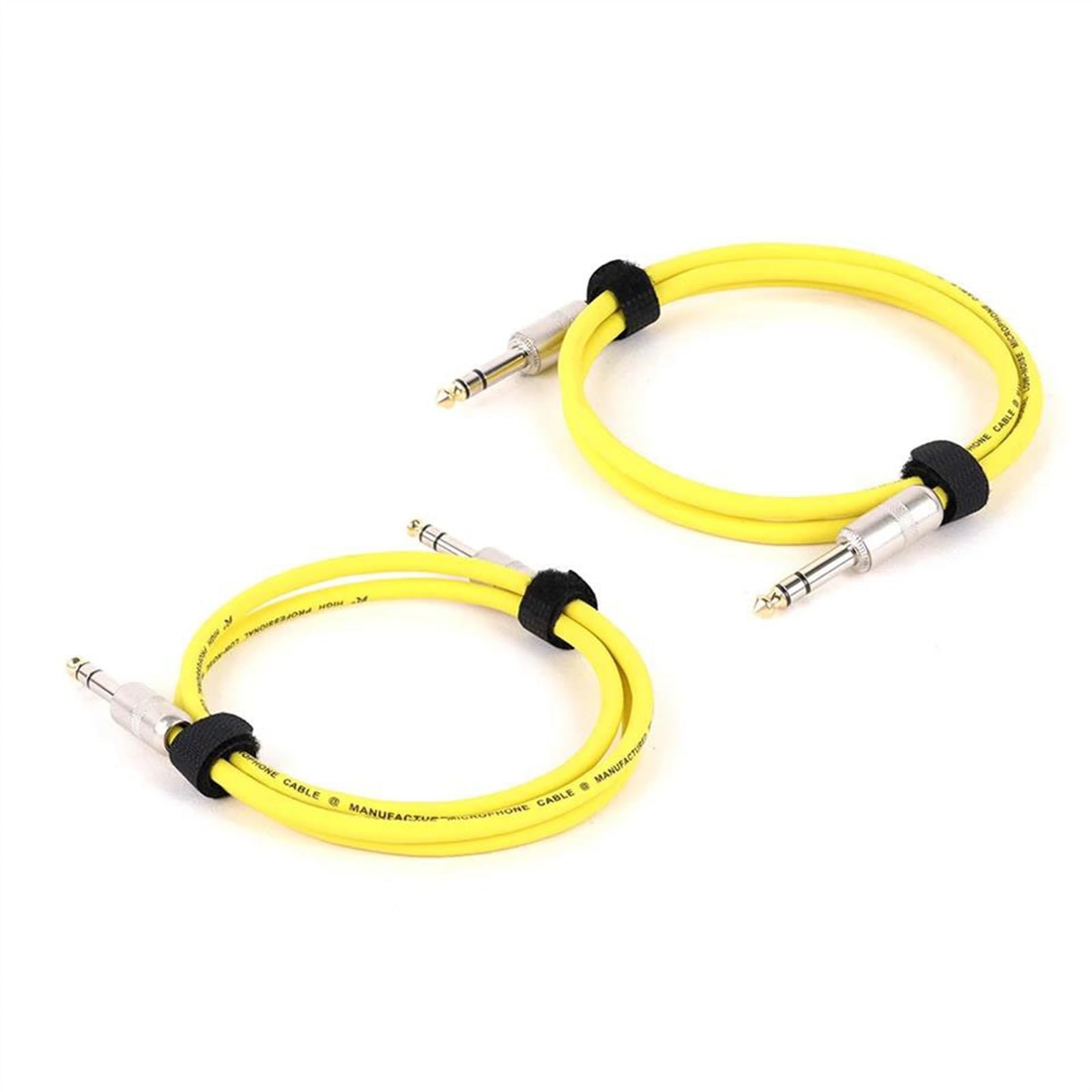 1 X Gitarren-Patchkabel, 1/4 Zoll TRS-Stecker Auf 1/4 Zoll Stecker, Patchkabel, 6,35 Mm Symmetrisches Stereo-Audiokabel, Mehrfarbig(Yellow,5m)
