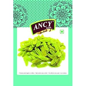 Ancy Foods Indian Green Raisins (Kishmish) , 2 X 250 g