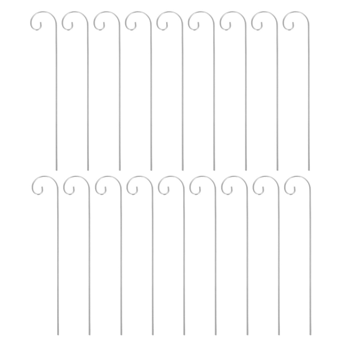 TOYANDONA Crochets Argentés avec Tuteurs Élégants Lot de 30 Robustes pour Étiquettes de Plantes, Décoration Jardin Extérieur pour Diverses Plantes
