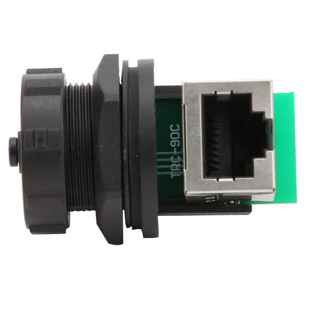 Adattatore RJ45 da 2 pezzi, accoppiatore Ethernet esterno con doppia presa su bacheca a 90° per cavo standard classe 5, super 5, classe 6.