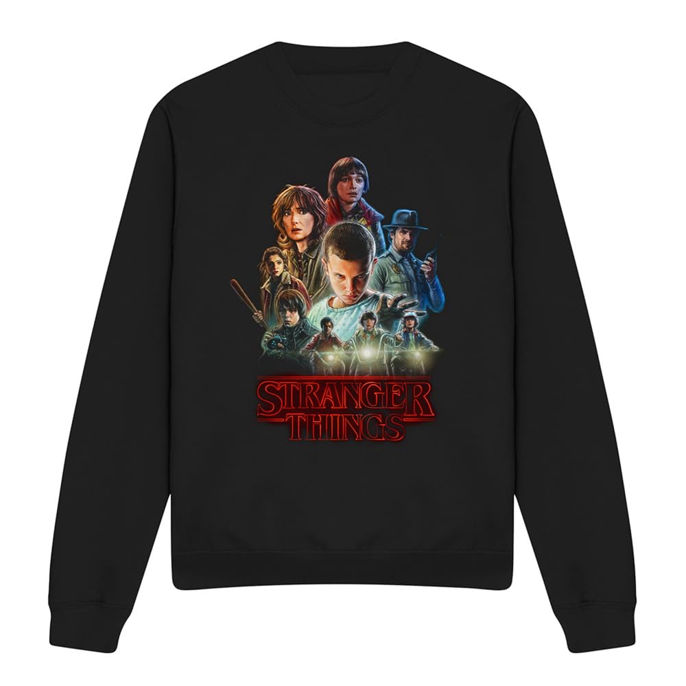 Stranger Things Stranger Things Season One Poster Unisex Sweatshirt, Black Sudadera Unisex Adulto (Pack de 1)