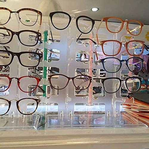Expositor de gafas comercial de dos filas para 10 pares de sol 5