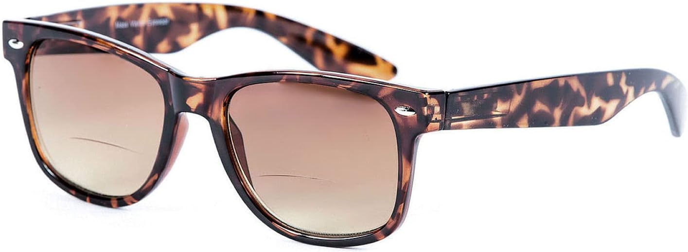 Lovin Rays' 2 Pair of Polarized Nearly Invisible Bifocal Reading Sunglasses Featuring Maximum UV Protection & Spring Hinges
