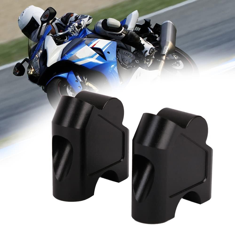 Fast Pro Support d’élévation pour guidon de moto, noir, pour Suzuki GSF 1250S 1250 S SV650 SV1000 SV 650 1000 DL250 DL 250 V-STROM 250 GW 250S GW250 S 250F GW250S