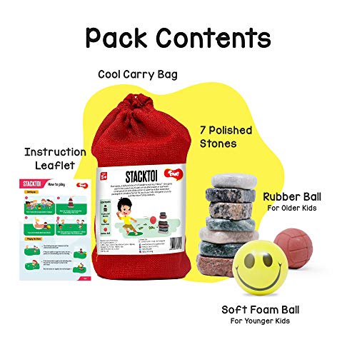 Image of Toiing Stacktoi Return Gift Combo - Pack of 6 (Lagori Pitthu Satodiyu) Outdoor Traditional Games for Kids and Families