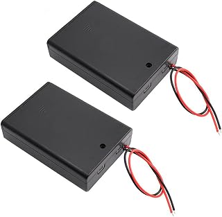 単3電池用 電池ボックス 2本/3本/4本 2個入り 電池ケース 3V/4.5V/6V ON/OFFスイッチ付き リード線付き 単3電池ボックス バッテリー ボックス ケース 電池 ホルダー (3本)