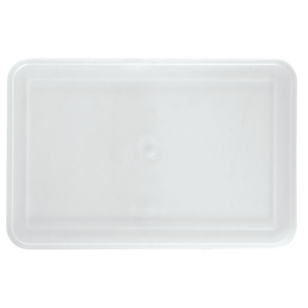 Food Storage Container Lid Translucent Plastic Food Box Lid for 4 Qt - 12 5/8"L x 8 1/4"W by J F C MANUFACTURING INC – 4.0 quarts, Plastic, Translucent, Model 4QTLF001