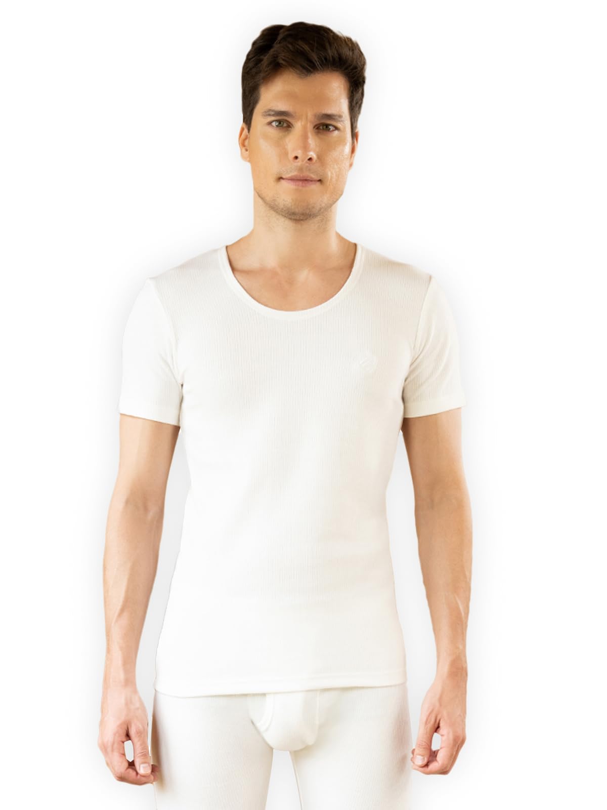 ONN Men's Solid Regular Fit Undershirt
