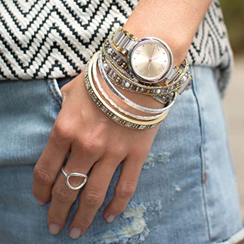 Silpada High-Polished .925 Sterling Silver Ring For Women, Jewelry Gift Idea, Karma', Size 8 #TOP4