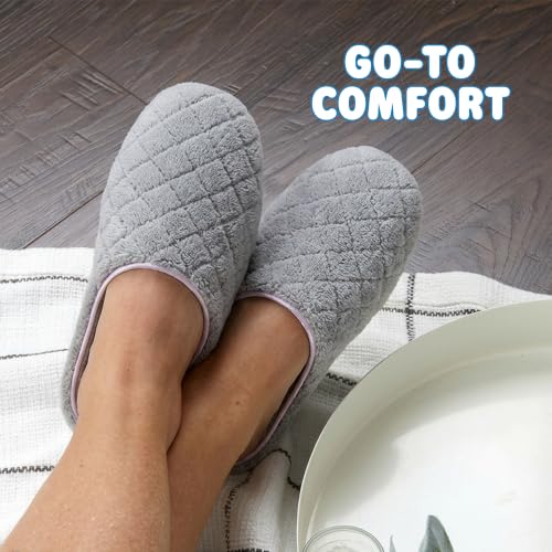 Image of Leslie Terry Clog House Shoes with Memory Foam, Indoor Slippers with Wide Widths