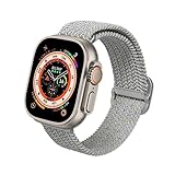 Apple Watch Ultra 3 / Ultra 2 / Ultra (49mm) + Series 11 / 10 (46mm) + Series 9 / 8 / 7 (45mm) + Series 6 / 5 / 4 / SE 3 / SE 2 / SE (44mm) + Series 3 / 2 / 1 (42mm) 用 ブレイデッドバンド - ストーングレー