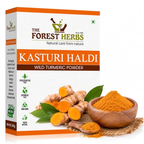 Image of The Forest Herbs Natural Care From Nature Kasturi Haldi Powder (100 grams) | Wild turmeric powder for glowing skin | Kasturi Manjal for All Skin types | 100% Natural, Chemical-free, Perseverative-free