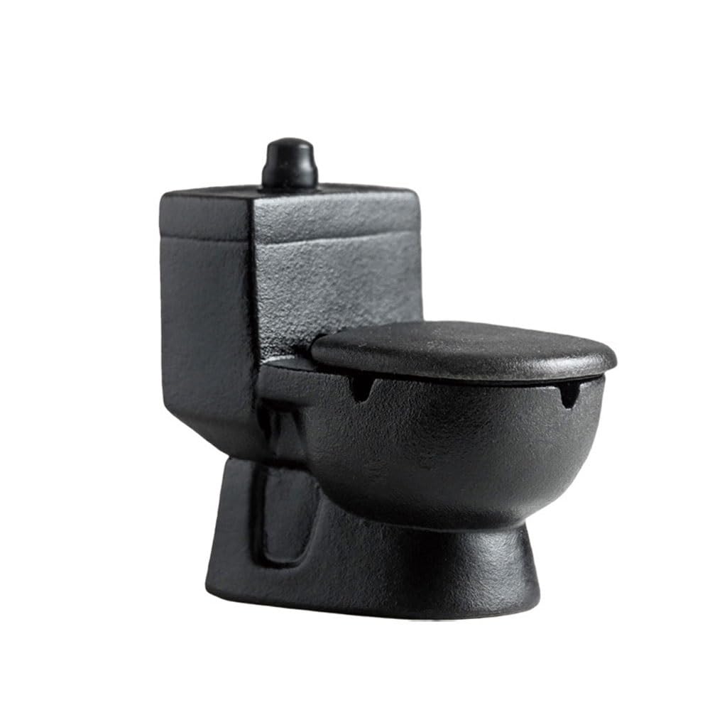 Gthtuhfd Ash Tray European Style Design Creative Toilet Shape Ceramic Ashtray Home Living Room Office Decoration Ashtray For Outside Patio
