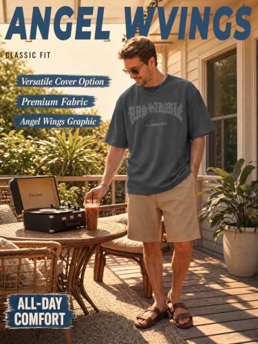Image of EMMIOL Mens Y2k Baggy Shirts Graphic Tees Oversized Crew Neck Short Sleeve Streetwear Tshirts Summer Tops 2026