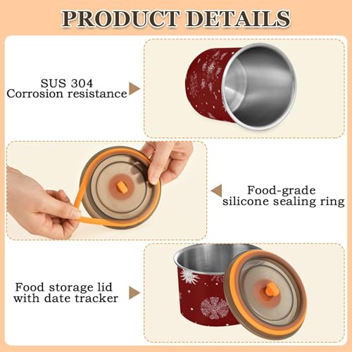 Contenedor para café inoxidable 500ml aire hermético miniatura 5