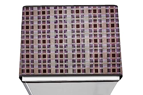 Image of Stylista Refridgerator top Cover Suitable for Samsung RR24C2823S8 /NL, 223 Liter Fridge, Dimension (WXD) 65x111 CM, Mosaic Pattern Magenta
