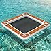 Danrelax 10'x10' Inflatable Floating Dock, Non-Slip EVA Deck, 7.9