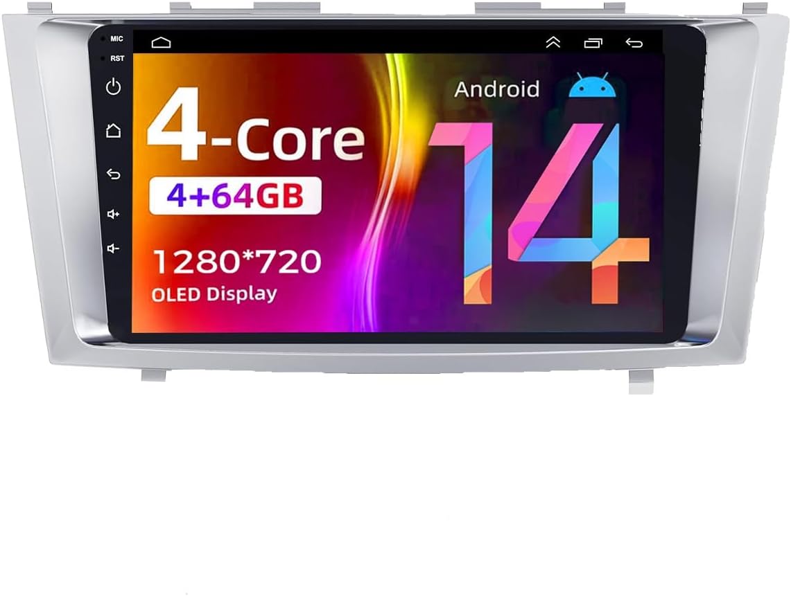 5G-WiFi (4G+64G) Car Stereo Radio for Toyota Camry 2006 2007 2008 2009 2010 2011, 9 Inches IPS HD Touch Screen Car Radio Wireless CarPlay Android Auto, GPS FM/SWC Bluetooth Backup Camera