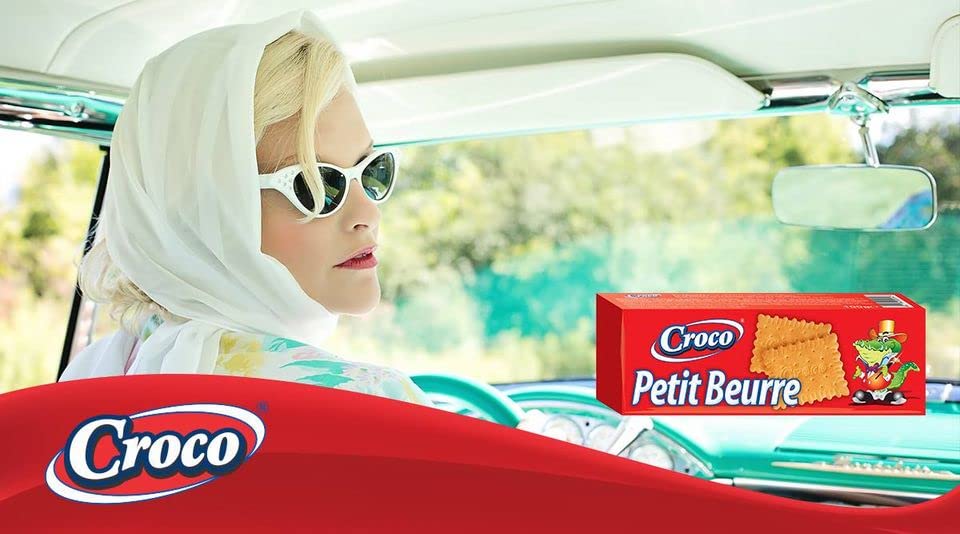 Image of Croco Petit Beure Crackers 100G | Bagel chips | Pretzels | Snacks | Premium Baked crackers | Imported snacks (Petit Beure)