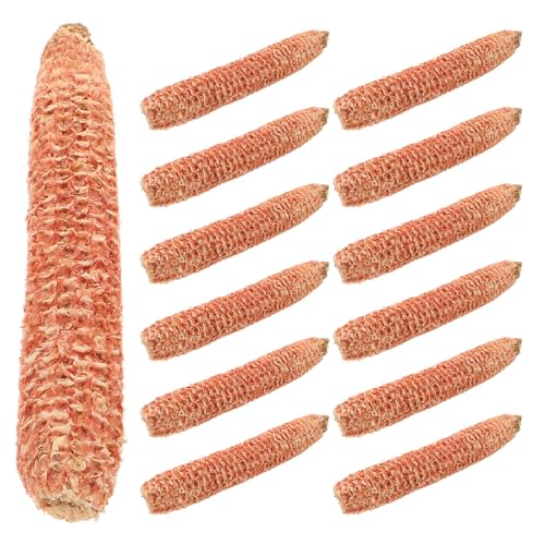 LABRIMP 15 Piezas de Ceniza de mazorca de maíz: Inserto para Chimenea de Gas - Ceniza Brillante de mazorca de maíz para Estufas de Gas de Interior - Resistente a Altas temperaturas